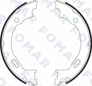 FOMAR FRICTION fo9087 -  Комплект тормозных колодок, стояночная тормозная система